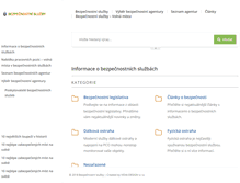 Tablet Screenshot of bezpecnostni-sluzby.cz